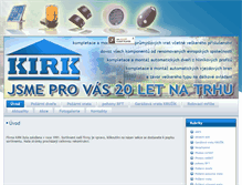 Tablet Screenshot of kirk.cz